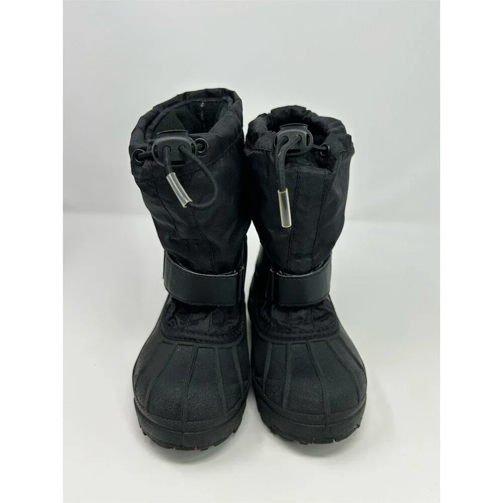 Columbia Powderbug Forty Kids Snow Boots Black Waterproof Insulated Winter 11